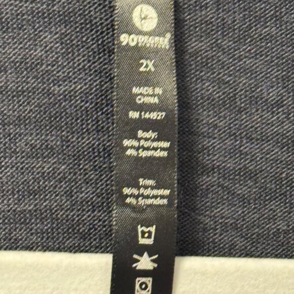 90 Degree by Reflex Gray Open-Front Cardigan Sweater With Pockets Sz 2X - Picture 3 of 12